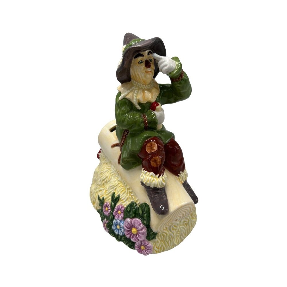Vintage 1999 WIZARD OF OZ SCARECROW Figure Ceramic Bank by Enesco Turner Enter. - Picture 8 of 10